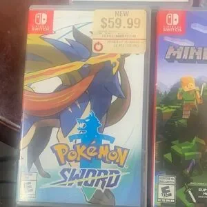 Pokemon arceus (case ) and pokemon sword (game and case included )
